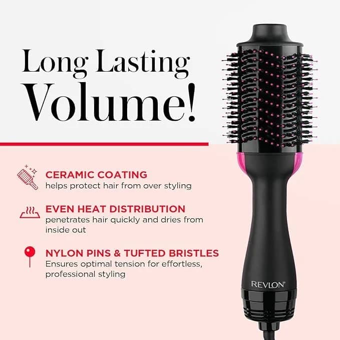 REVLON 1100 Watt 3 Heat 2 Speed Pro Collection One Step Ionic Hair Dryer — image 2