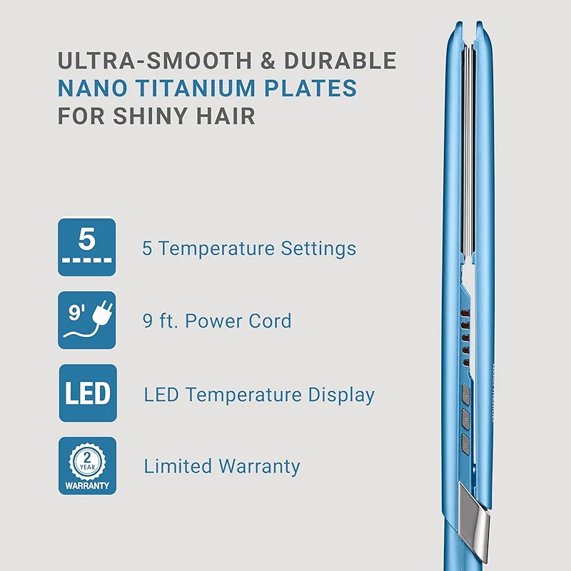 BaBylissPRO Nano Titanium Ultra-Sleek Hair Straightener — image 2