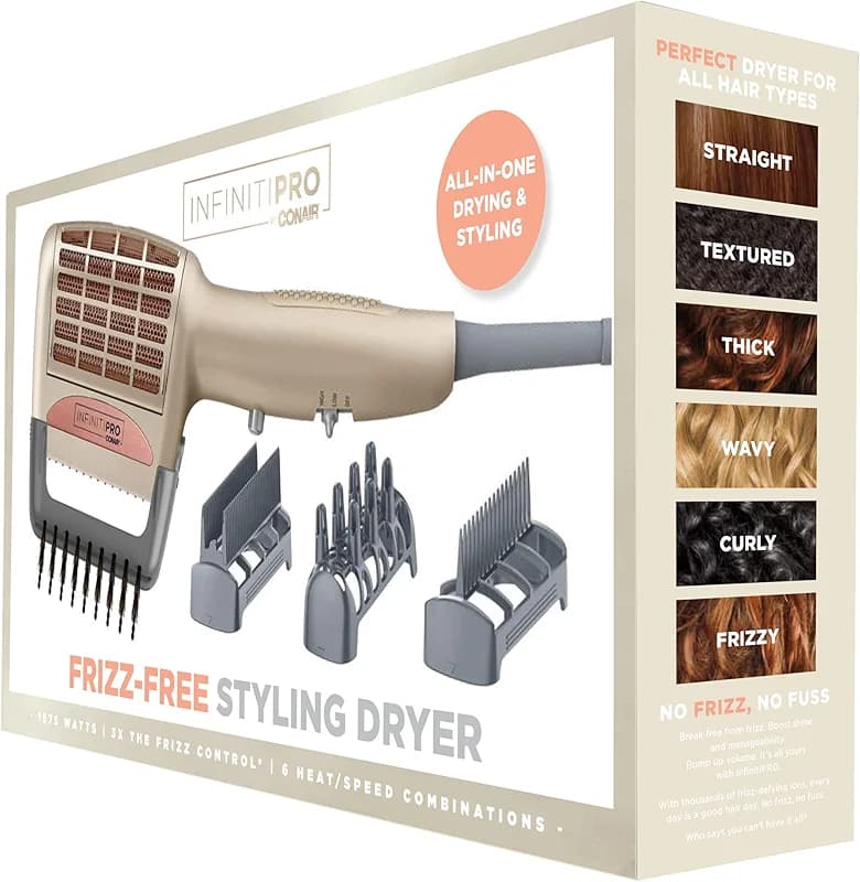 INFINITIPRO BY CONAIR 4-in-1 Frizz Free Styling Hair Dryer — image 7