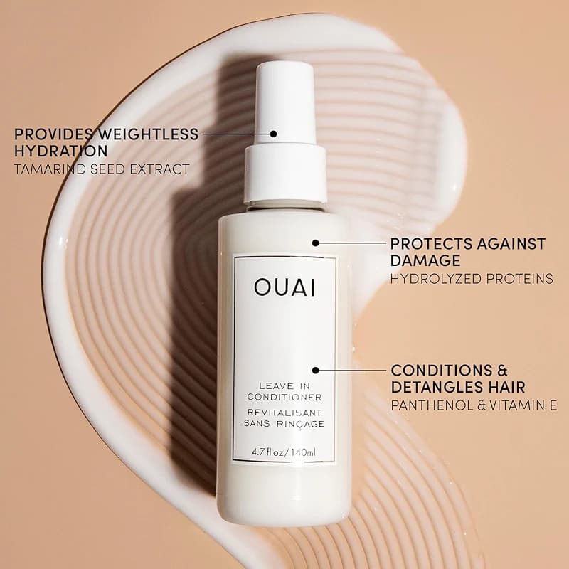 OUAI Leave In Conditioner & Heat Protectant for Hair - Prep Hair for — image 4