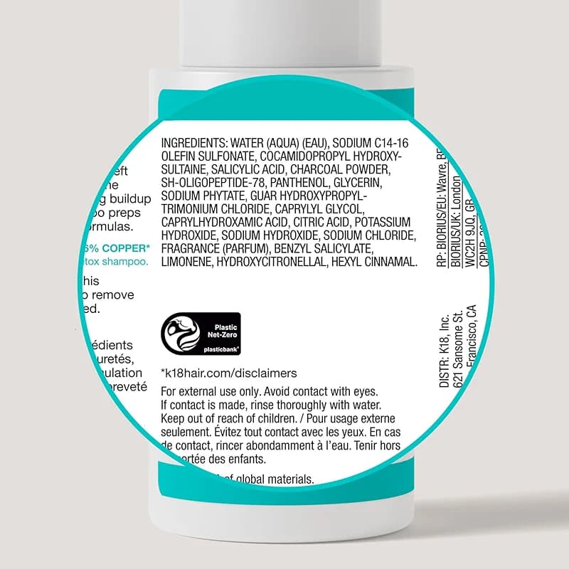 K18 PEPTIDE PREP™ Color-Safe Detox Clarifying Shampoo