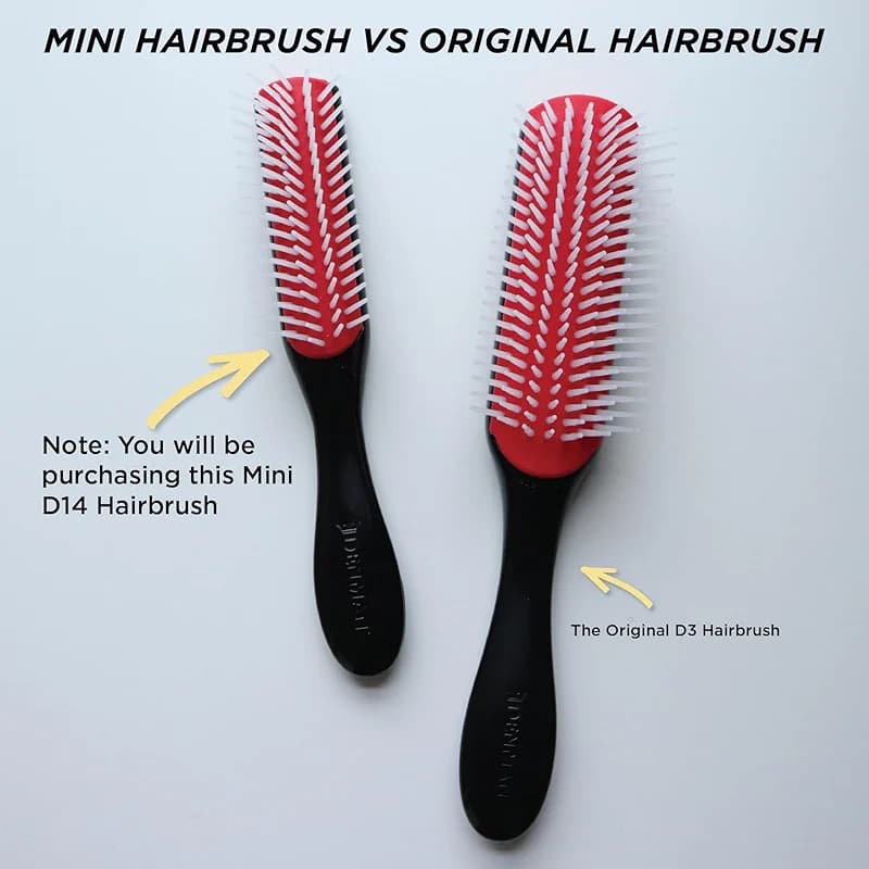 Denman Mini Curl Definer & Styler 5 Row Hairbrush for Detangling — image 3