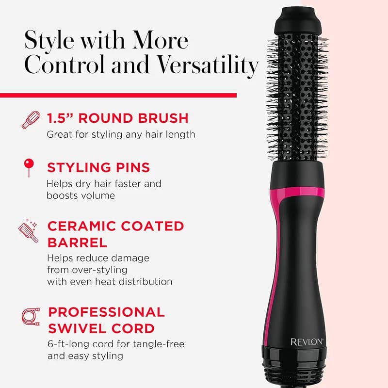 REVLON One-Step Hair Dryer and Styler - Root Booster Round Brush for — image 2