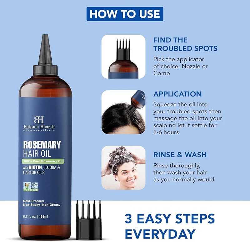 Botanic Hearth Hair Oil for Hair Growth | Rosemary Oil for Hair Growth — image 4