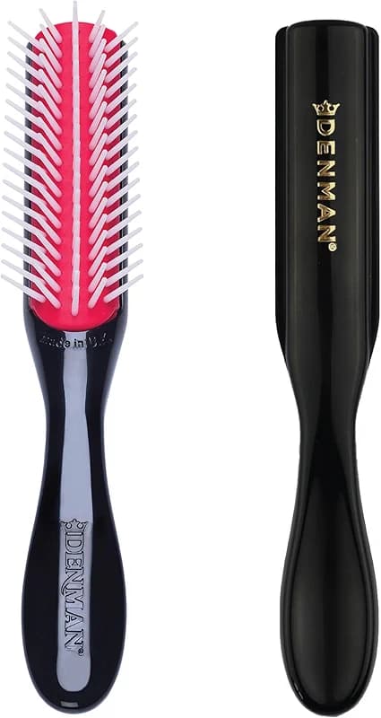 Denman Mini Curl Definer & Styler 5 Row Hairbrush for Detangling — image 7