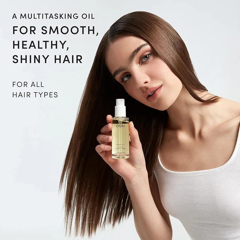 OUAI Hair Oil - Hair Heat Protectant Oil for Frizz Control - Adds Shine — image 6
