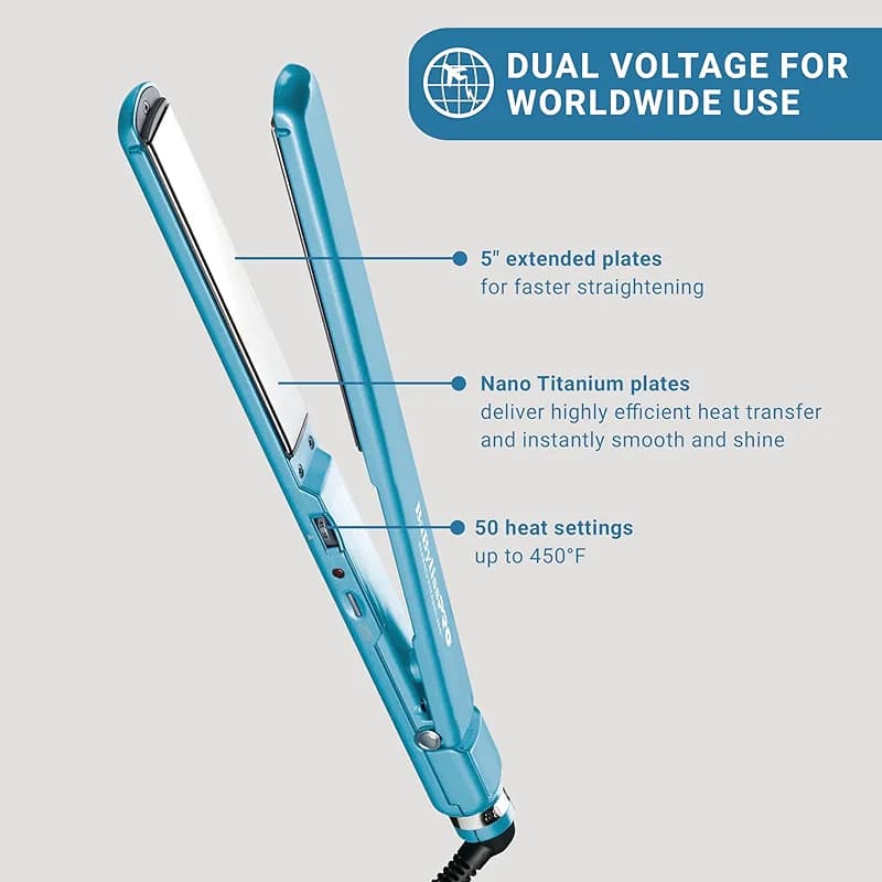BaBylissPRO Nano Titanium Ultra-Thin Hair Straightener — image 3