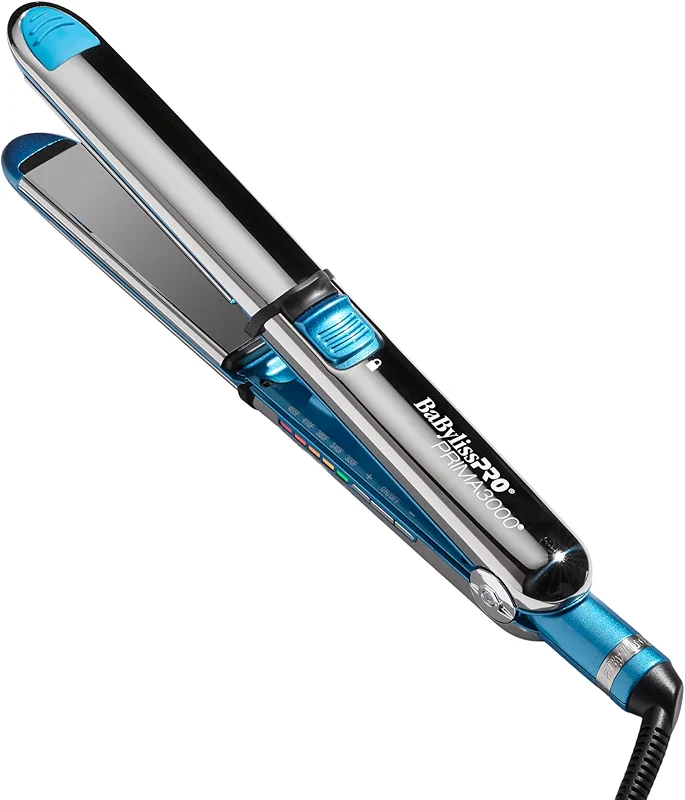 BaBylissPRO Nano Titanium Prima Ionic Hair Straightener – Professional