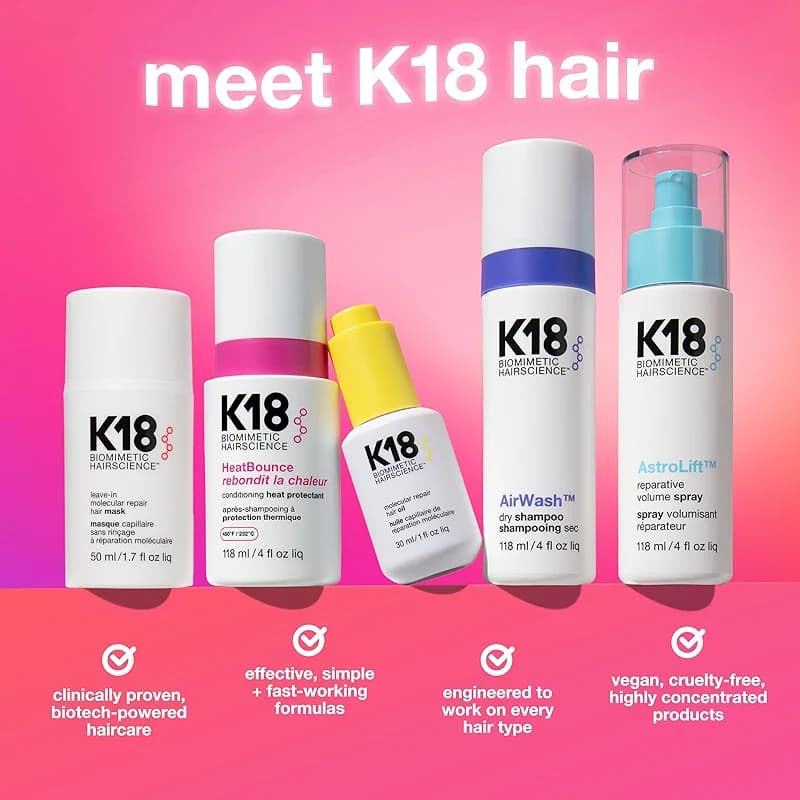 K18 HeatBounce Conditioning Heat Protectant Spray