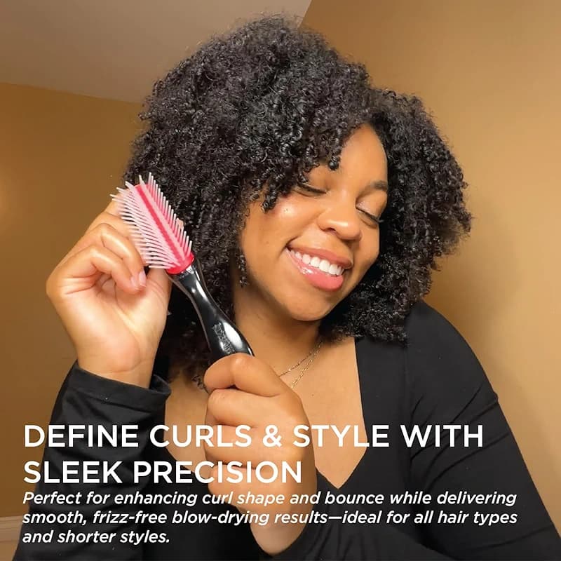 Denman Mini Curl Definer & Styler 5 Row Hairbrush for Detangling — image 8