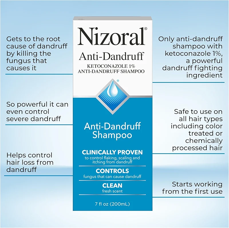 Nizoral Anti-Dandruff Shampoo with 1% Ketoconazole